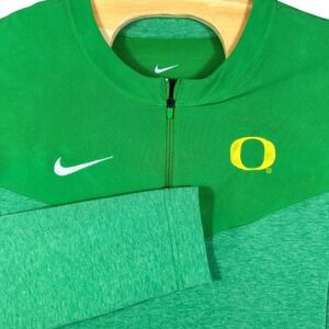 Nike Oregon Ducks Dri Fit Quarter Zip Pullover Men's Size Large Green